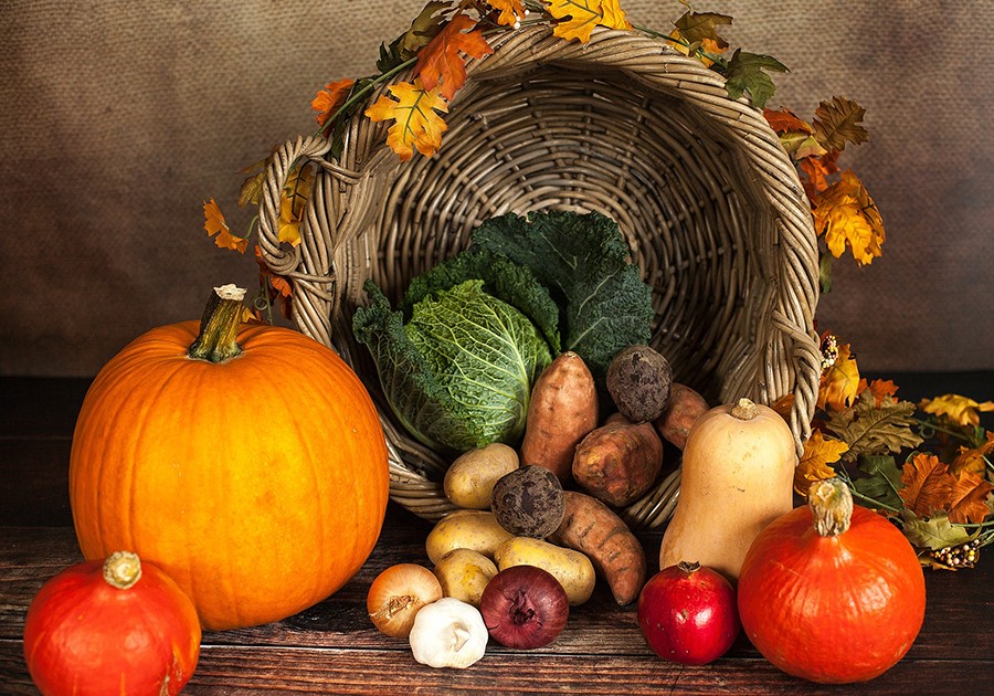 zucca patate e verdure